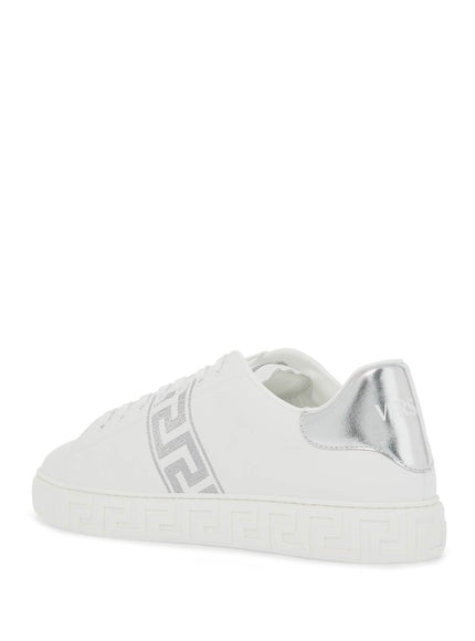 Versace embroidered greek pattern sneakers in