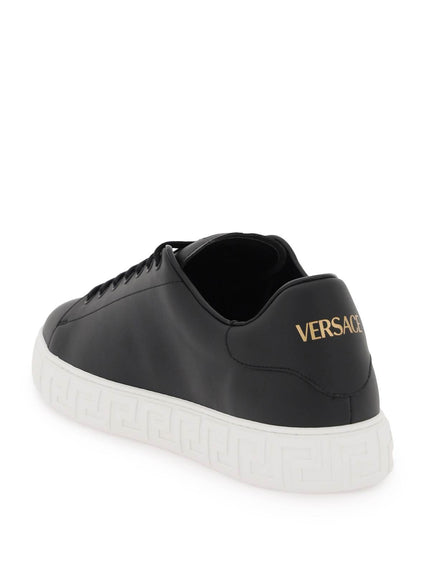 Versace Greca Sneakers In Black