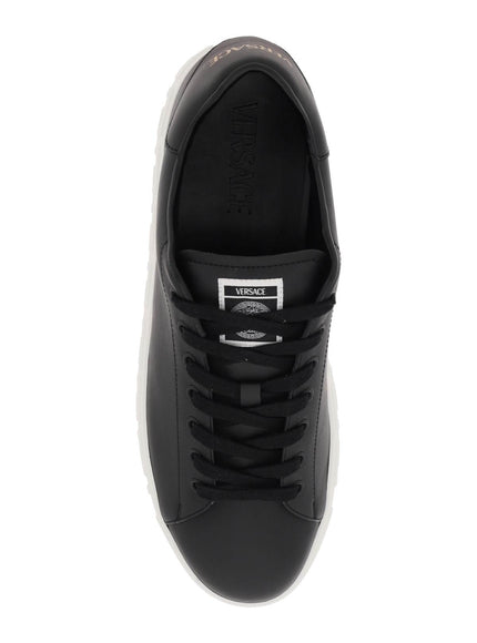 Versace Greca Sneakers In Black