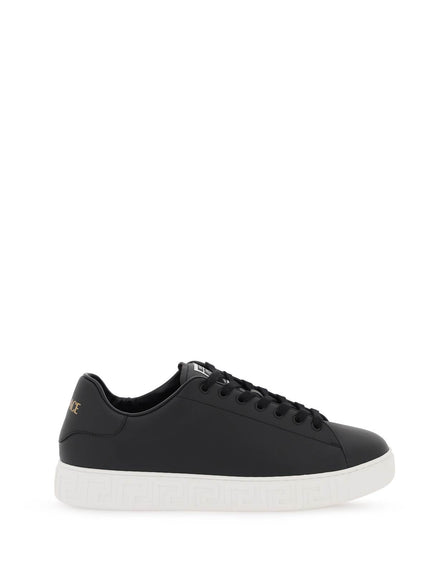 Versace Greca Sneakers In Black