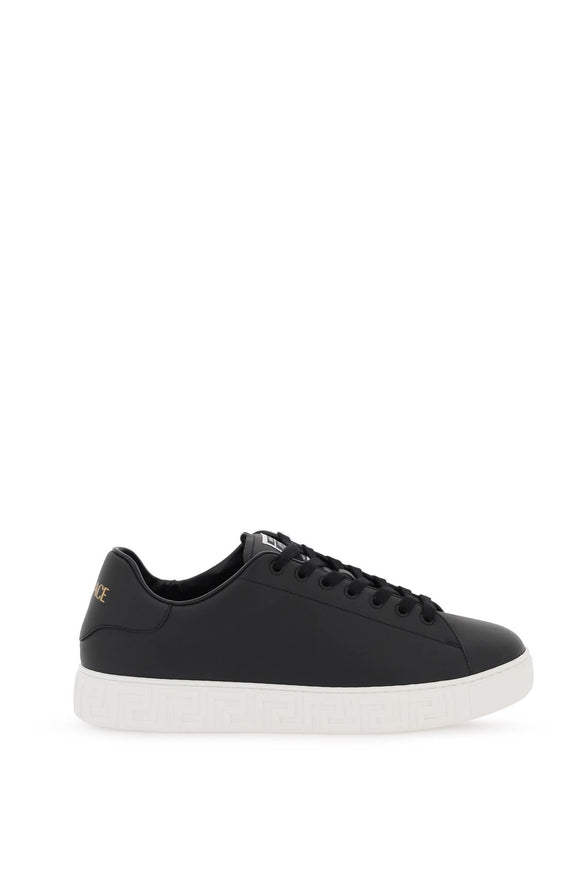 Versace Greca Sneakers In Black