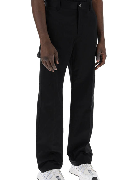 Versace cotton gabardine cargo pants in