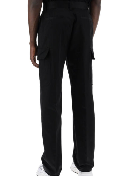 Versace cotton gabardine cargo pants in