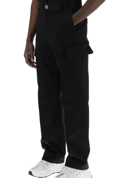 Versace cotton gabardine cargo pants in