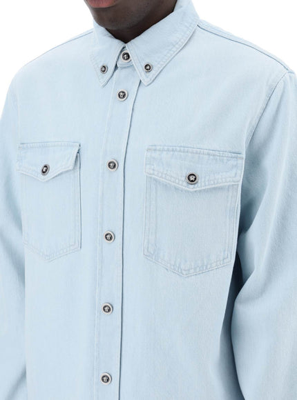 Versace "medusa denim shirt