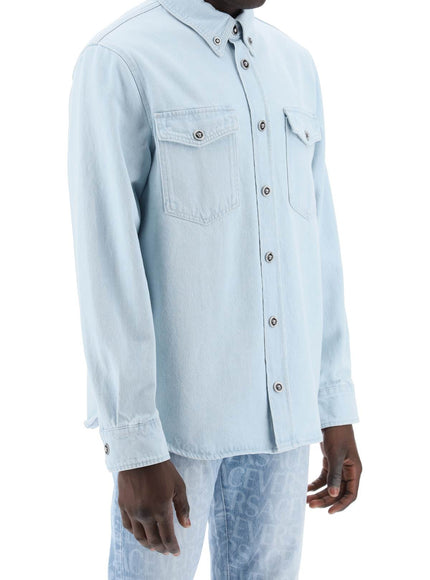 Versace "medusa denim shirt