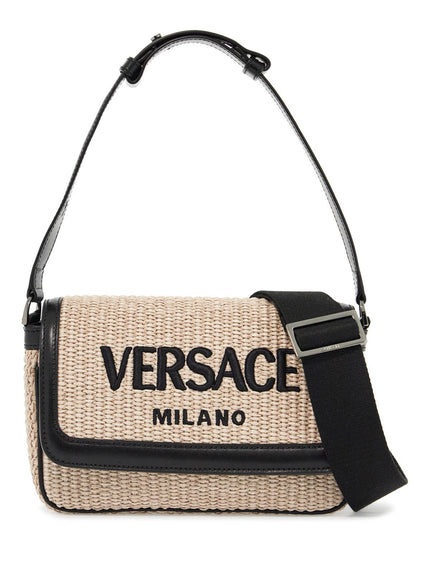 versace milano raffia bag