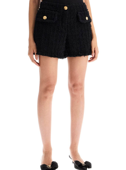 Versace "heritage tweed mini shorts