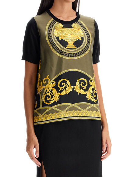 Versace La Coupe des Dieux Panelled T-shirt