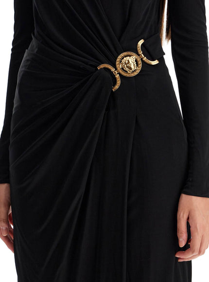 Versace draped jersey dress with