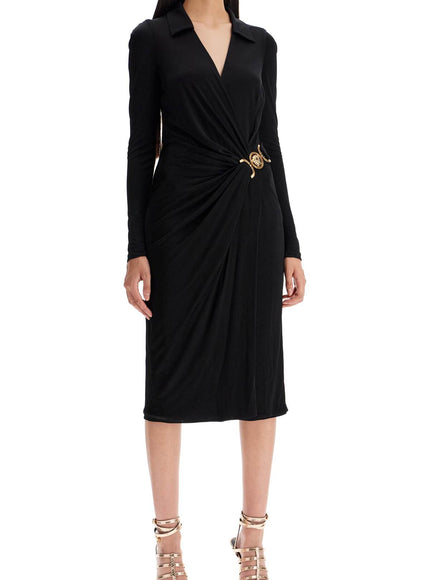 Versace draped jersey dress with