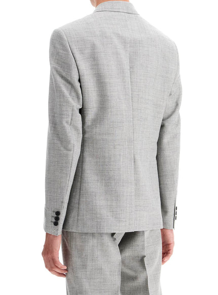 Versace double-breasted wool blend blazer