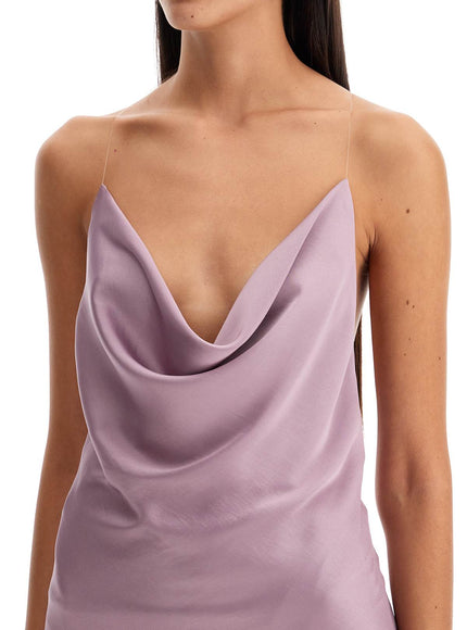 Y Project mini satin slip dress with spaghetti straps