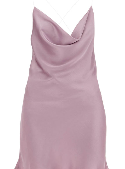 Y Project mini satin slip dress with spaghetti straps