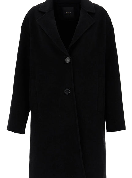 Pinko double wool coat with screwdriver design