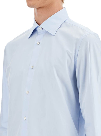 VINCENZO DI RUggIERO slim fit twill shirt for men