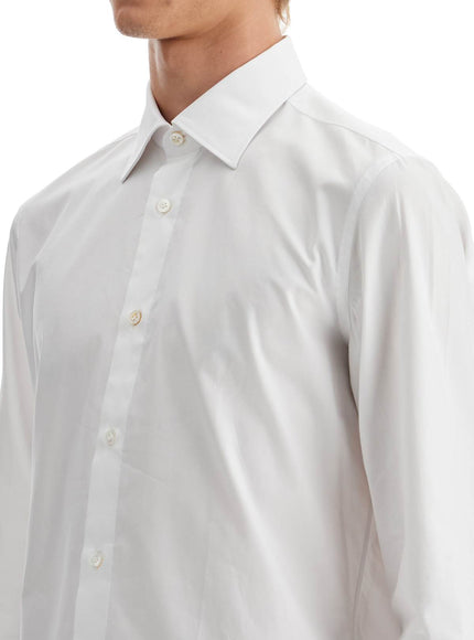 VINCENZO DI RUggIERO slim fit twill shirt for men