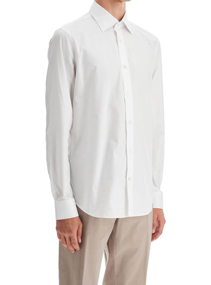 VINCENZO DI RUggIERO slim fit twill shirt for men