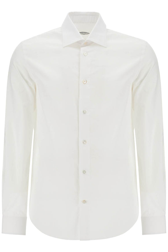 VINCENZO DI RUggIERO slim fit twill shirt for men