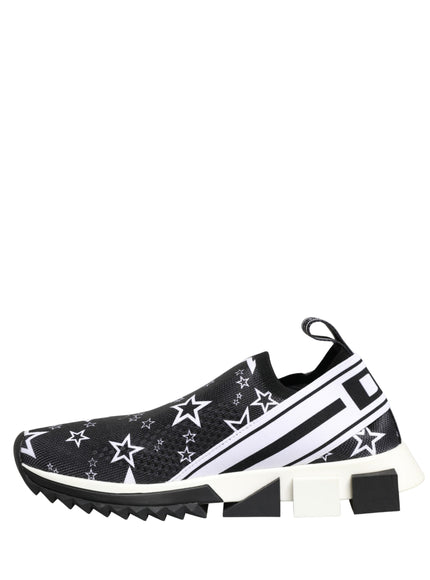 Dolce & Gabbana Black Stars Logo SORRENTO Sneakers Shoes