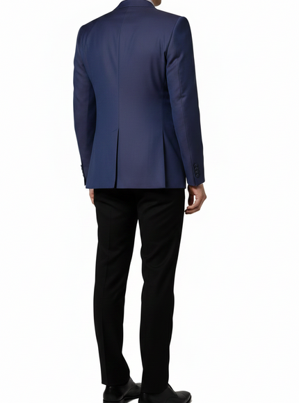 Dolce & Gabbana Navy Wool Double-Breasted Blazer