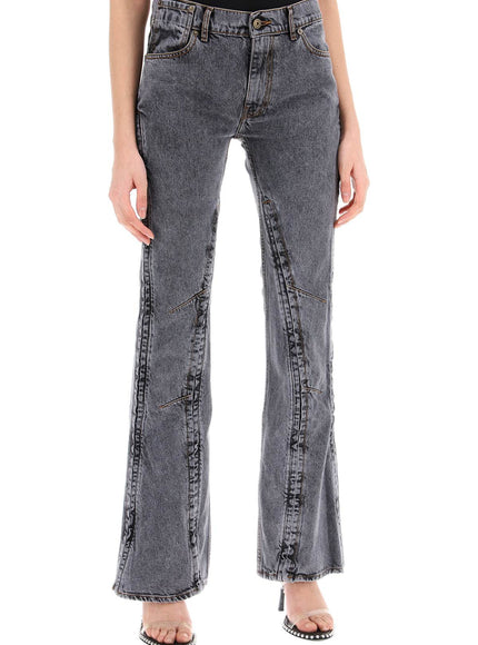 Y Project hook-and-eye flared jeans