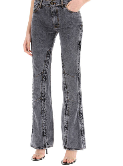 Y Project hook-and-eye flared jeans