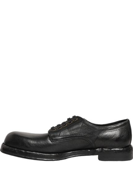 Dolce & Gabbana Black Derby Dress Shoes