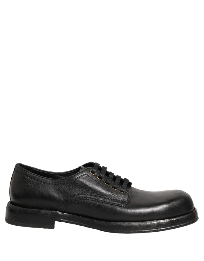 Dolce & Gabbana Black Derby Dress Shoes