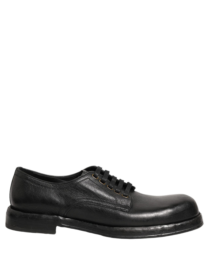 Dolce & Gabbana Black Derby Dress Shoes