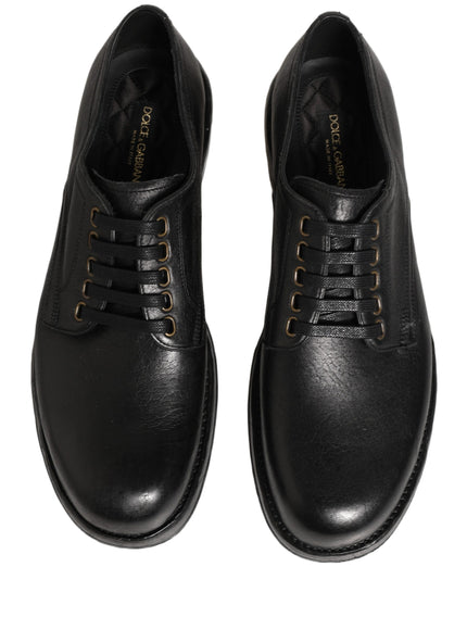 Dolce & Gabbana Black Derby Dress Shoes