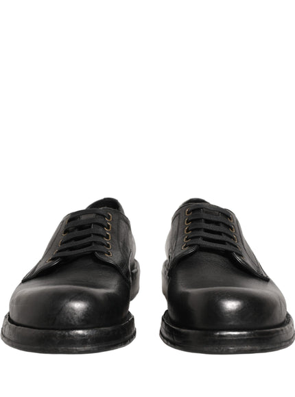 Dolce & Gabbana Black Derby Dress Shoes