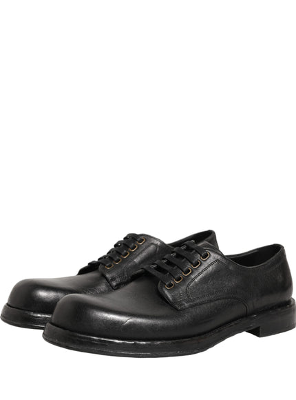 Dolce & Gabbana Black Derby Dress Shoes