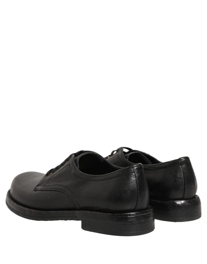 Dolce & Gabbana Black Derby Dress Shoes