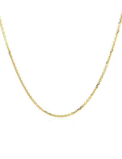 10k Yellow Gold Adjustable Cable Chain 0.9mm - Ellie Belle