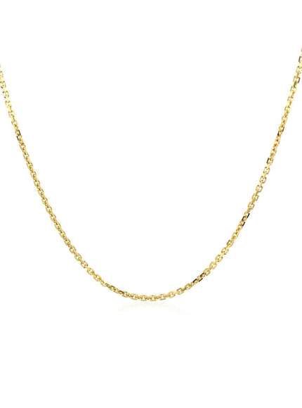 10k Yellow Gold Adjustable Cable Chain 0.9mm - Ellie Belle