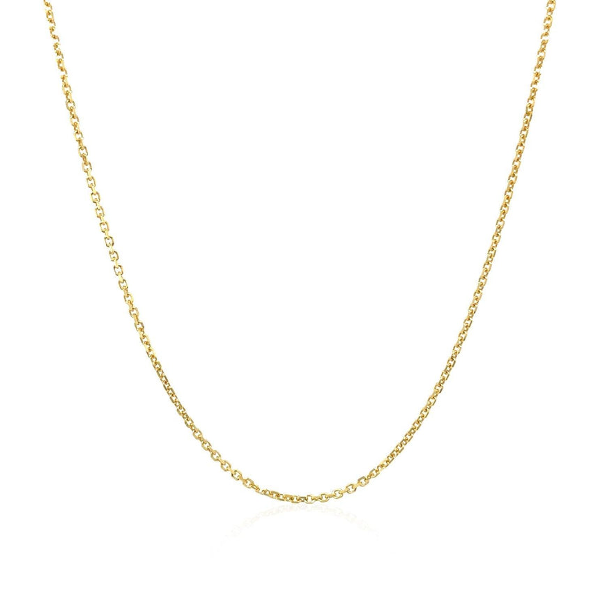 10k Yellow Gold Cable Chain 1.1mm - Ellie Belle