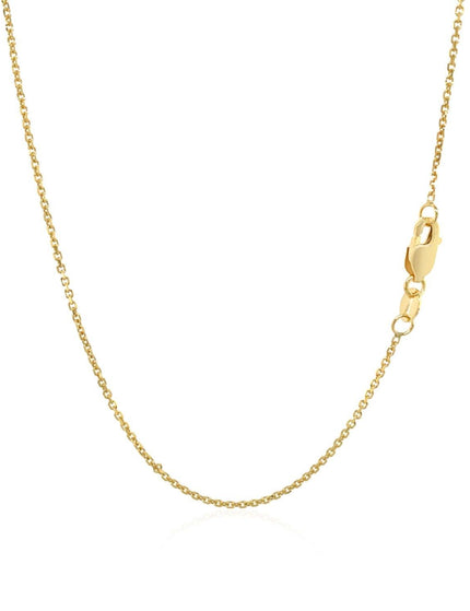 10k Yellow Gold Cable Chain 1.1mm - Ellie Belle