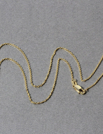 10k Yellow Gold Cable Chain 1.1mm - Ellie Belle