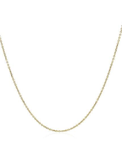 10k Yellow Gold Cable Link Chain 0.5mm - Ellie Belle