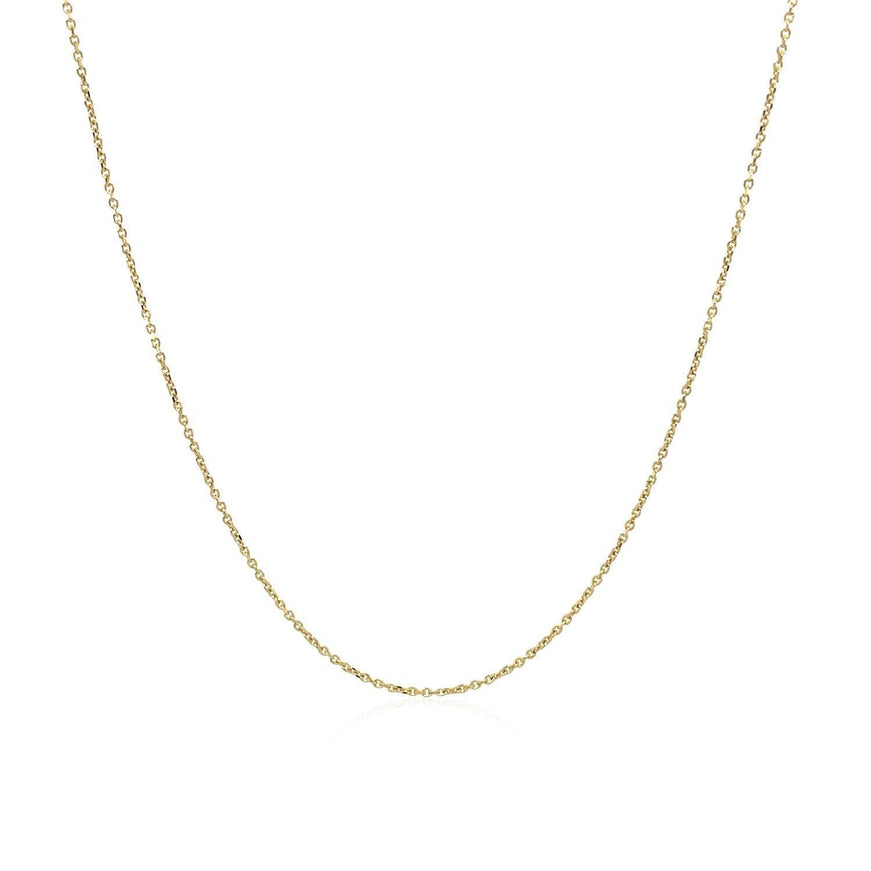 10k Yellow Gold Cable Link Chain 0.5mm - Ellie Belle