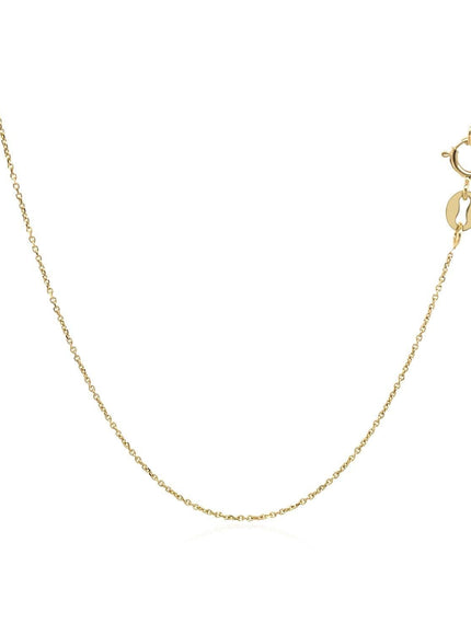 10k Yellow Gold Cable Link Chain 0.5mm - Ellie Belle