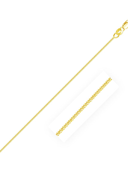 10k Yellow Gold Gourmette Chain 1.0mm - Ellie Belle