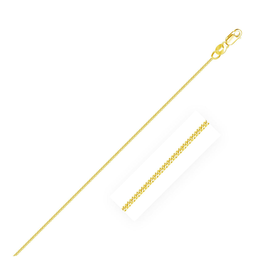 10k Yellow Gold Gourmette Chain 1.0mm - Ellie Belle