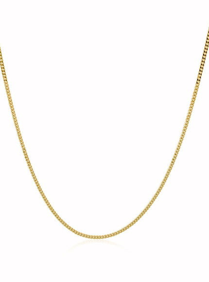 10k Yellow Gold Gourmette Chain 1.0mm - Ellie Belle