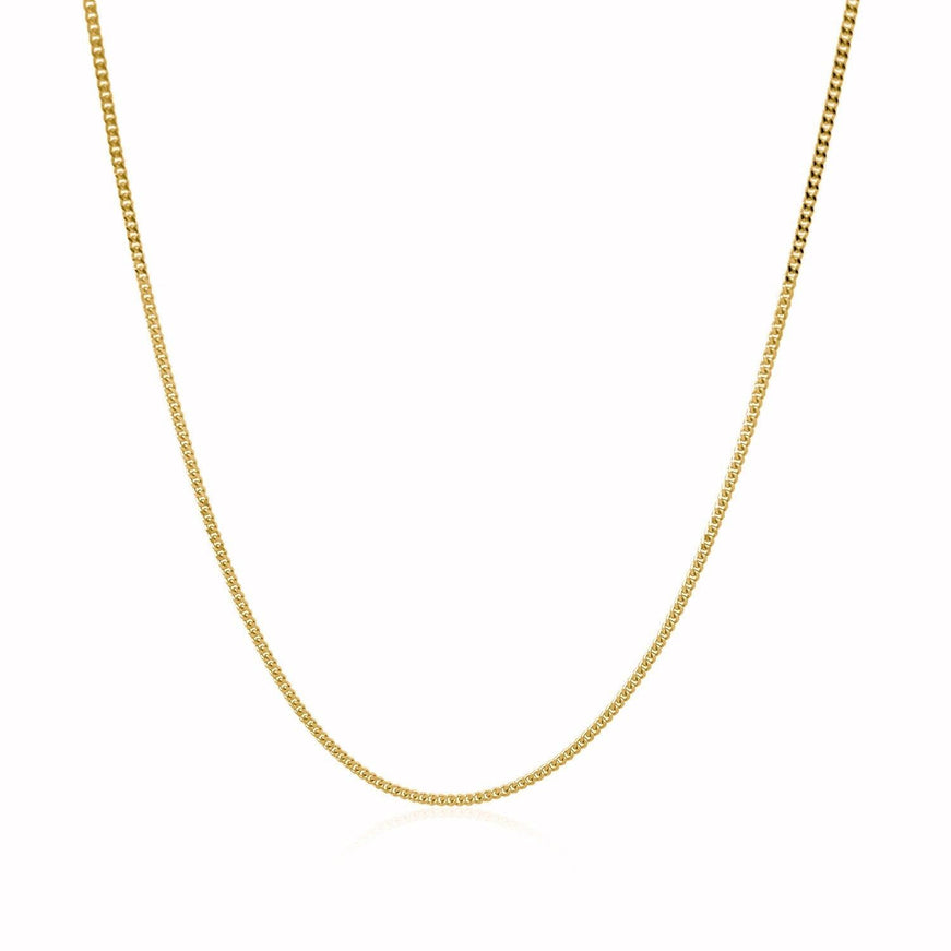 10k Yellow Gold Gourmette Chain 1.0mm - Ellie Belle