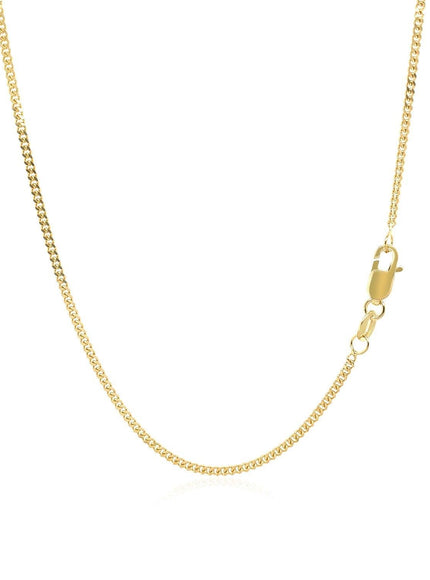 10k Yellow Gold Gourmette Chain 1.5mm - Ellie Belle