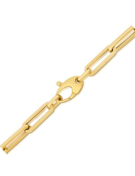10K Yellow Gold Lite Paperclip Bracelet (4.2mm) - Ellie Belle