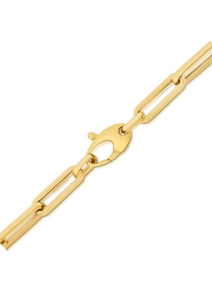 10K Yellow Gold Lite Paperclip Bracelet (4.2mm) - Ellie Belle