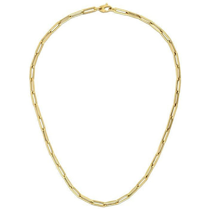 10K Yellow Gold Lite Paperclip Chain (4.2mm) - Ellie Belle